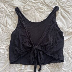 Lululemon Black Yoga Tie Top